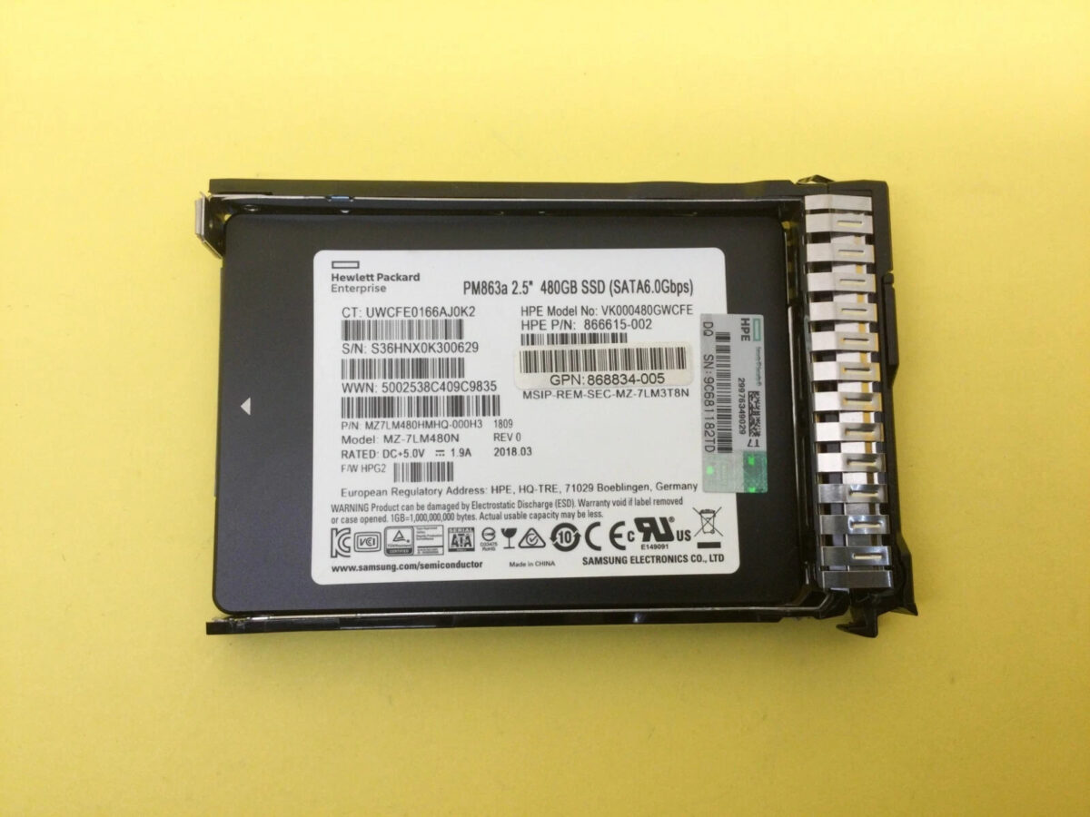HPE 480GB SATA 6G Read Intensive SSD