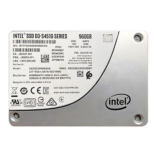 Intel S4510 960GB SATA SSD for Servers