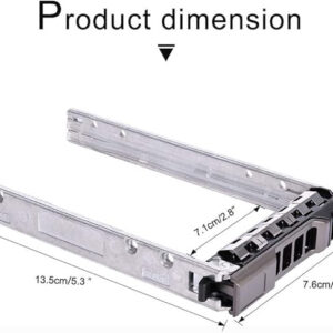 2.5" SAS SATA Hard Drive Tray Caddy 4Pack, Compatible with Dell G176J PowerEdge R610 T610 R620 R710 T710 R720 R815 R820