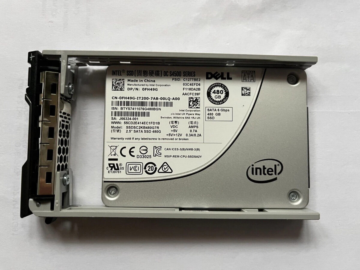 Dell 345-BEBH 480GB SSD SATA Read Intensive 6Gbps 512e 2.5in (5KNHD) Price in Bangladesh