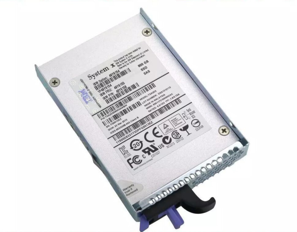 IBM (Lenovo) 49Y6154 800GB SAS Solid State Drive