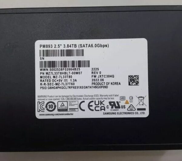 Samsung 3.84TB Server SSD