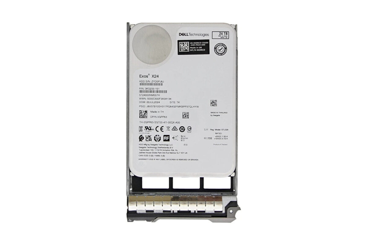 Dell 0GPP63 24TB SAS 12G 7.2k 3.5inch HDD | ST24000NM007H Price in BD