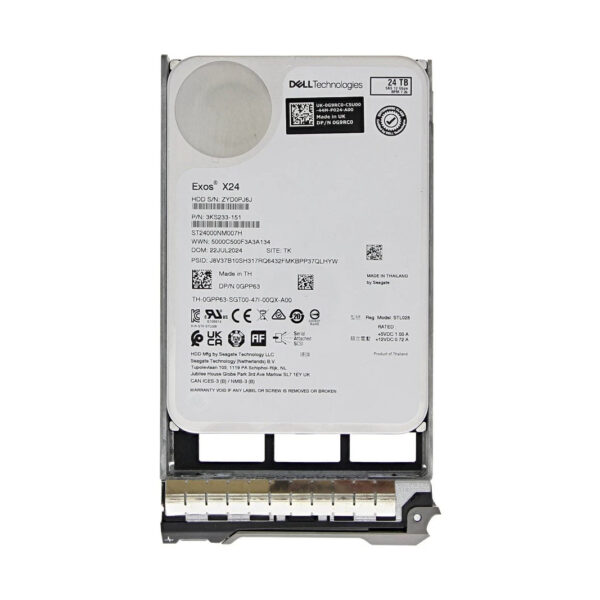 Dell 0GPP63 24TB SAS 12G 7.2k 3.5inch HDD | ST24000NM007H Price in BD