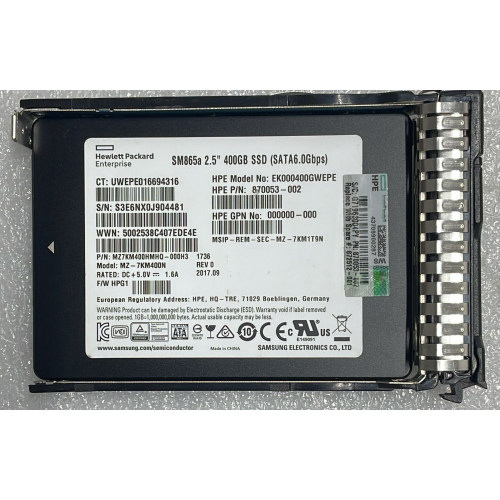 HPE MZ-7KM400N 400GB SATA SSD Price in BD