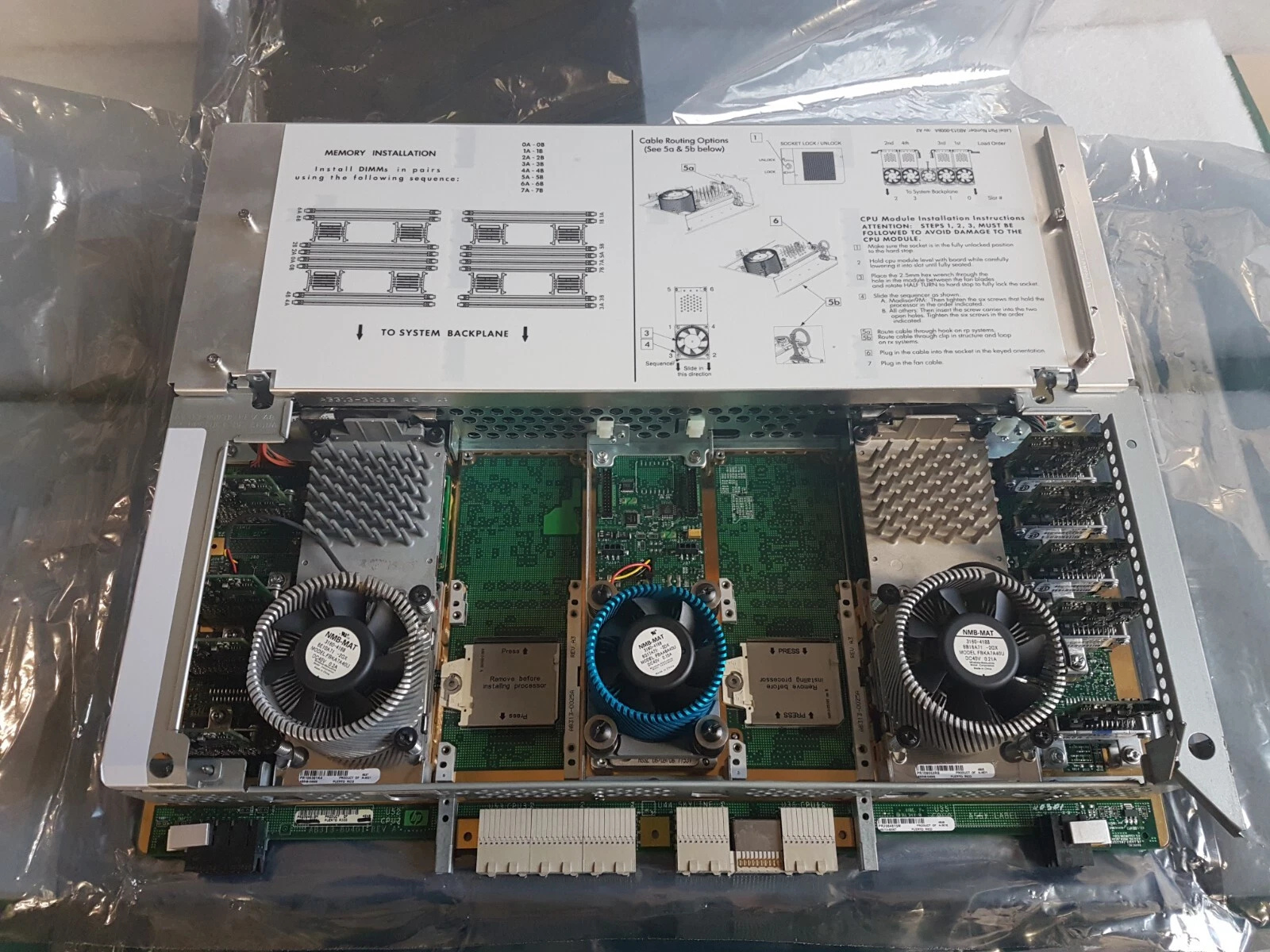 HPE AB313-69207 W/2 Mad9M 1.6GHz CPU Modules Cell Board