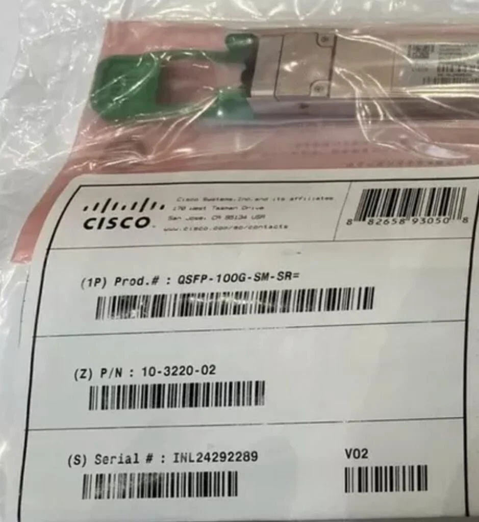 Cisco QSFP-100G-SM-SR Transceiver Cisco QSFP-100G-SM-SR Transceiver for 100G Networking